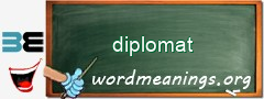 WordMeaning blackboard for diplomat